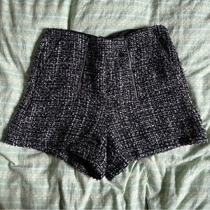 Express tweed shorts.